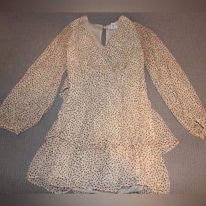 Cream Spotted Dress